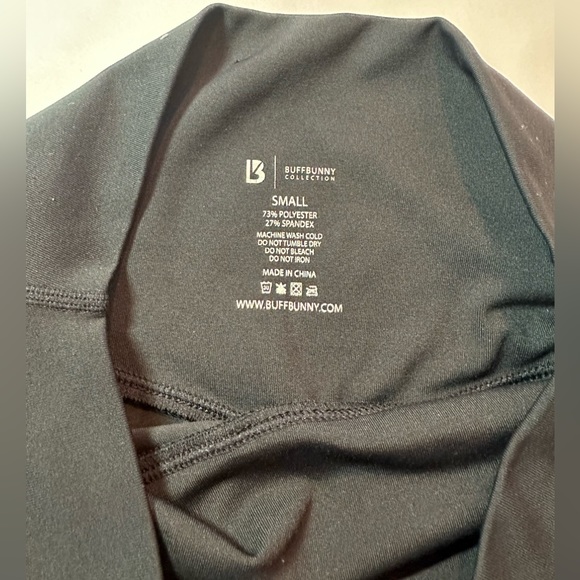 Buffbunny Allure High Waisted Perforated Crop Leggings Black Size Small - Picture 3 of 5